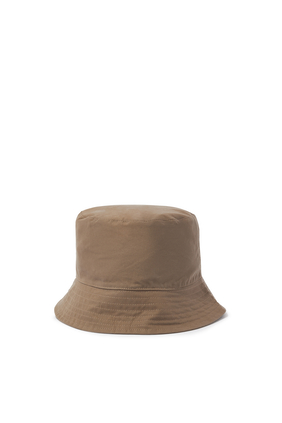 Logo Badge Cotton Bucket Hat